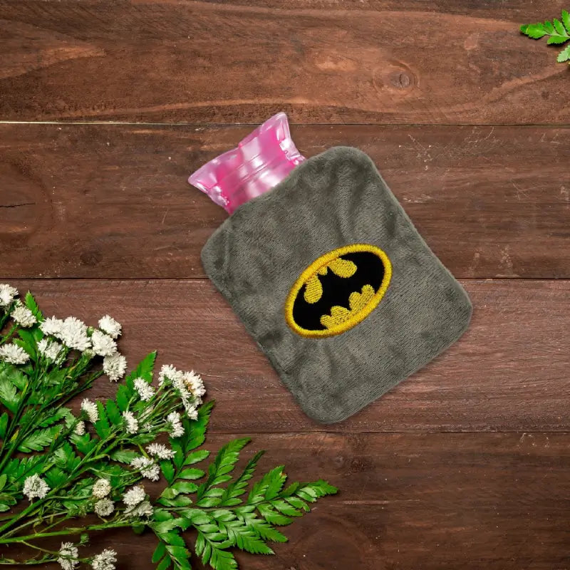 Batman Mini Hot Water Bag with Soft Cover for Pain Relief