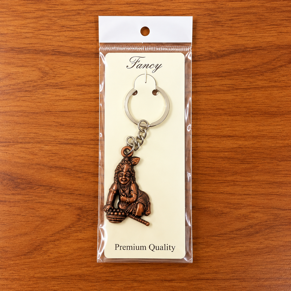 Bal Krishna Makhan Chor Antique Keychain