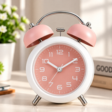 Vintage Twin Bell Metal Alarm Clock
