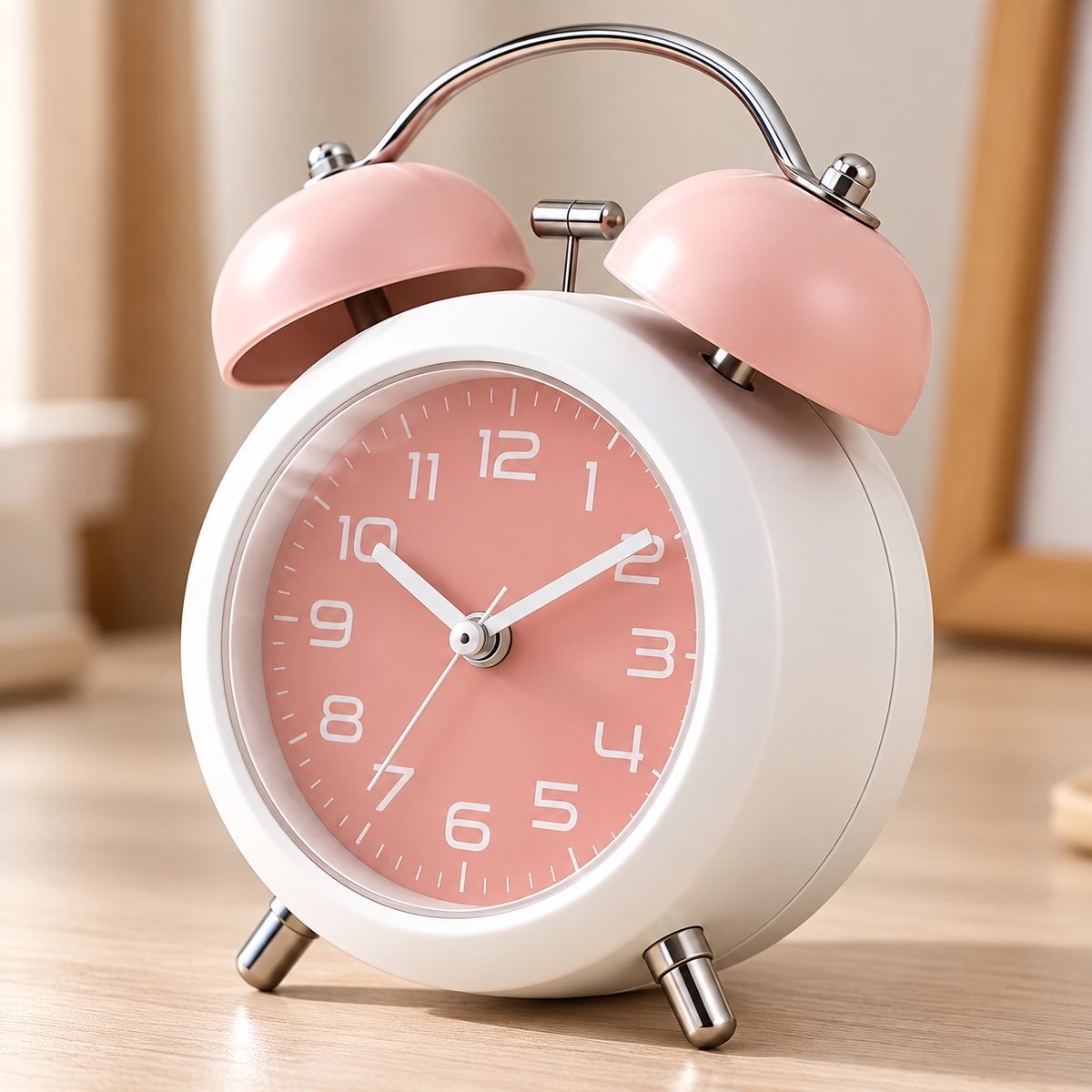 Vintage Twin Bell Metal Alarm Clock
