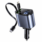 120W Retractable Car Charger with 4-in-1 Charging