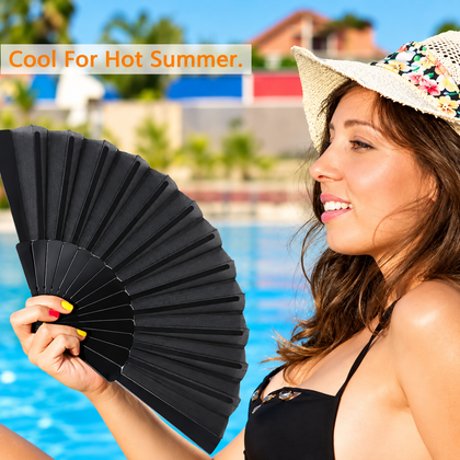 Classic Folding Handheld Fan – Portable Pocket Fan (23cm)