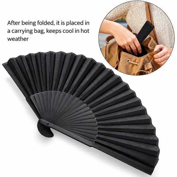 Classic Folding Handheld Fan – Portable Pocket Fan (23cm)