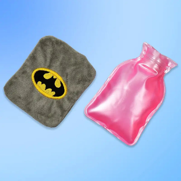 Batman Mini Hot Water Bag with Soft Cover for Pain Relief