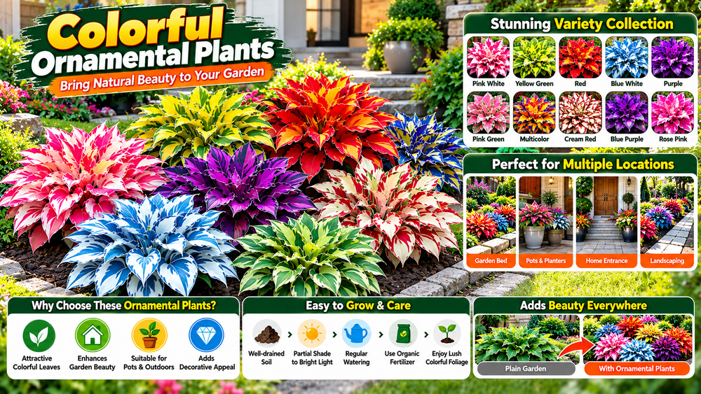 Multicolor Hosta Flower Seeds (50 Pack) Features