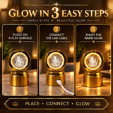 Ganpati Bapa 3D Crystal Ball LED Night Light