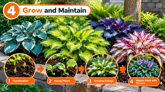 Step 4 - Step 4 : Grow and Maintain Hosta Garden Journey.