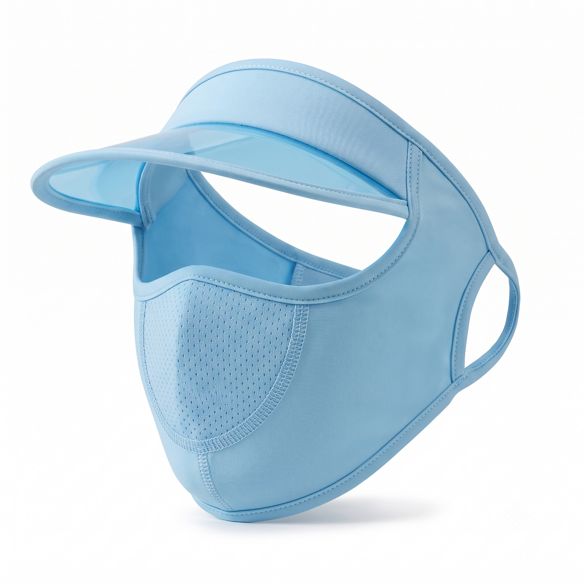 Women's Full Face UV Protection Visor Cap with Breathable Mesh Mask