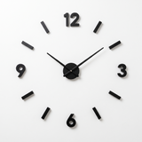 Modern Frameless 3D DIY Black Acrylic 60cm Wall Clock
