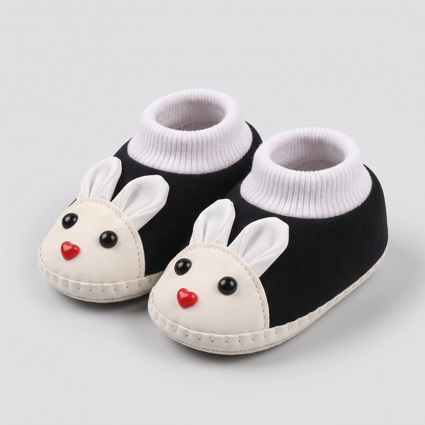 Soft Slip-On Infant Cushion Booties – Warm Baby Shoes (0-12M)