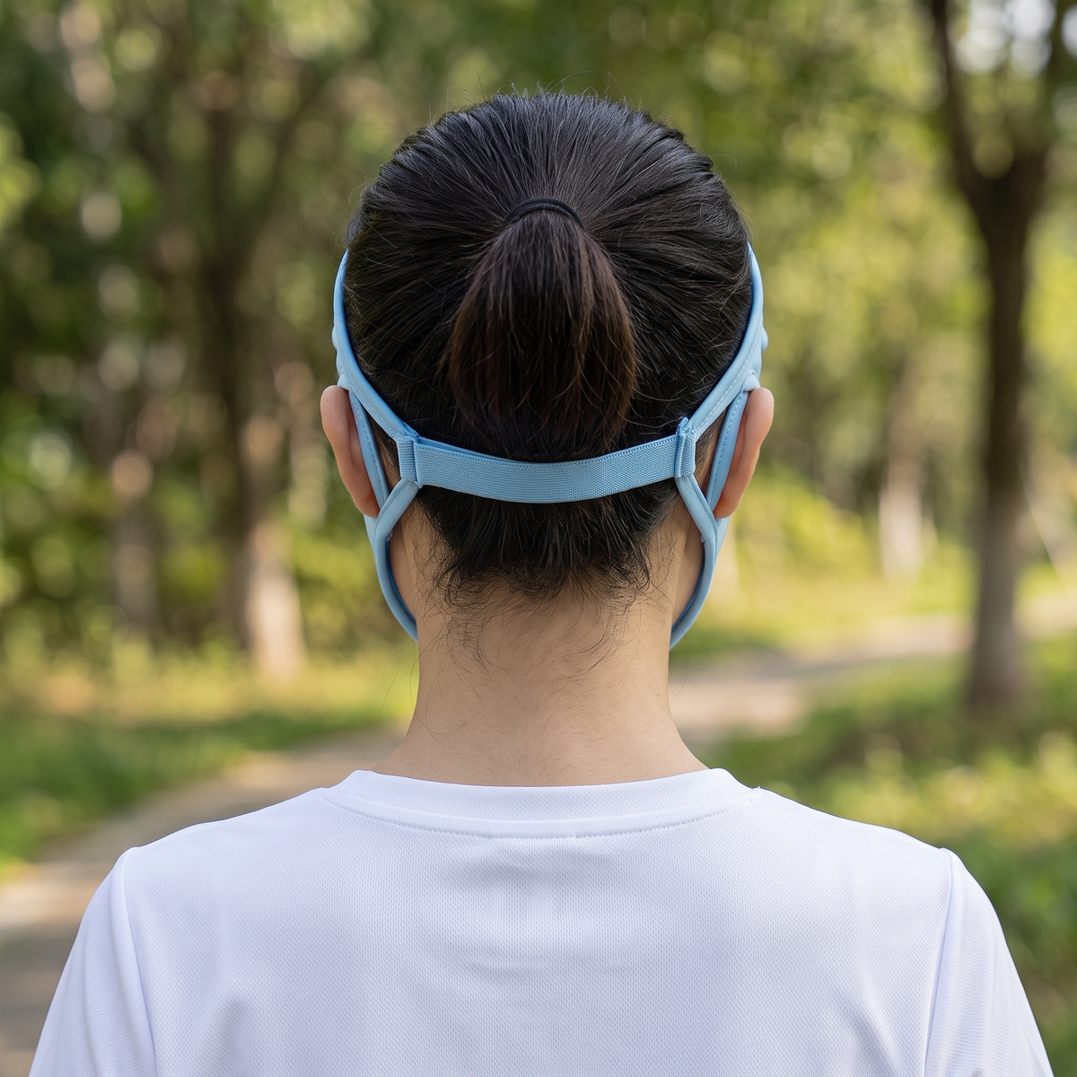 Women's Full Face UV Protection Visor Cap with Breathable Mesh Mask
