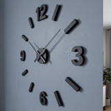 Modern Frameless 3D DIY Black Acrylic 60cm Wall Clock