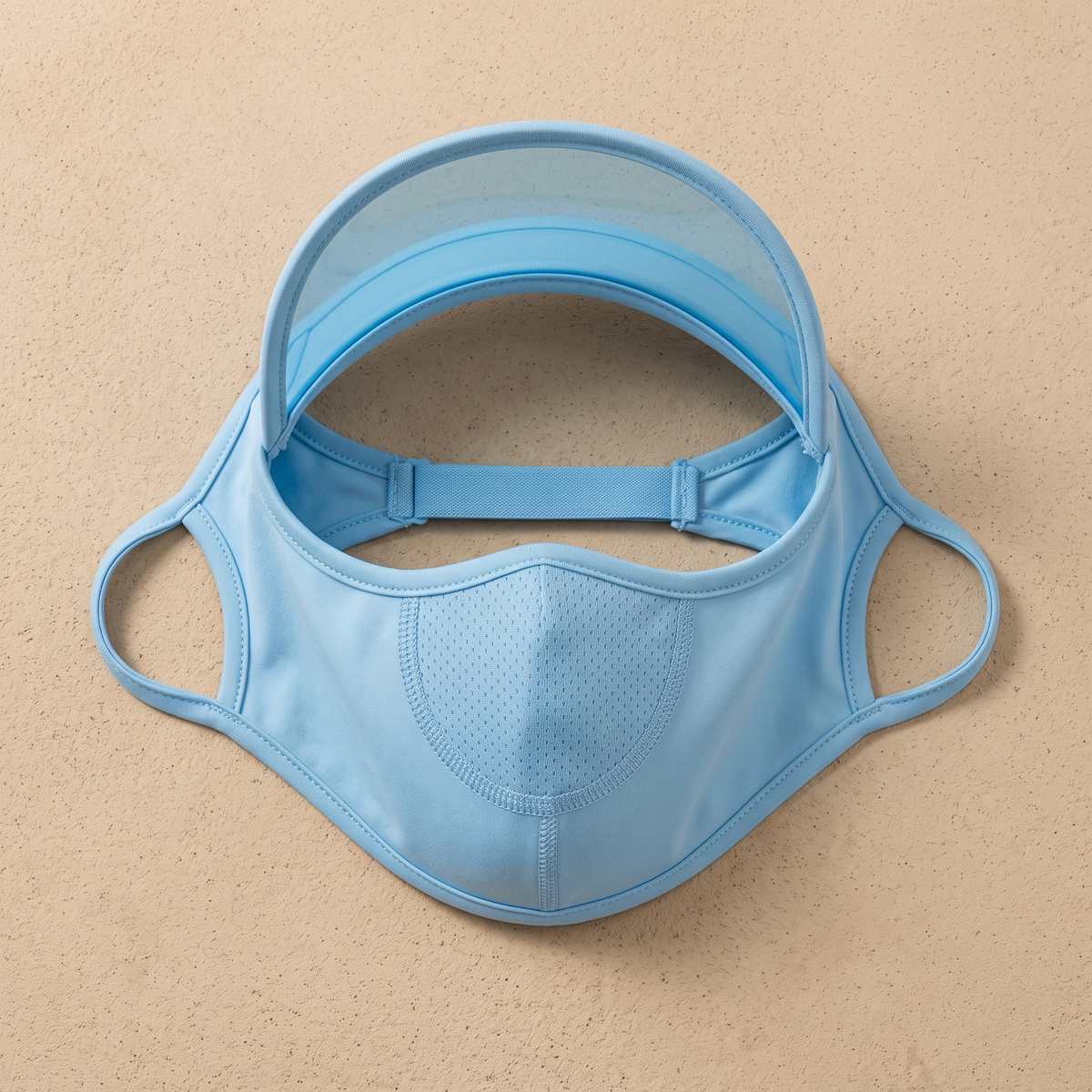 Women's Full Face UV Protection Visor Cap with Breathable Mesh Mask