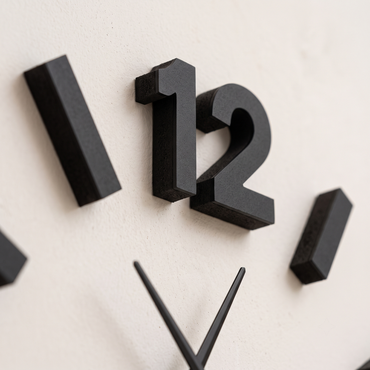 Modern Frameless 3D DIY Black Acrylic 60cm Wall Clock