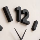 Modern Frameless 3D DIY Black Acrylic 60cm Wall Clock