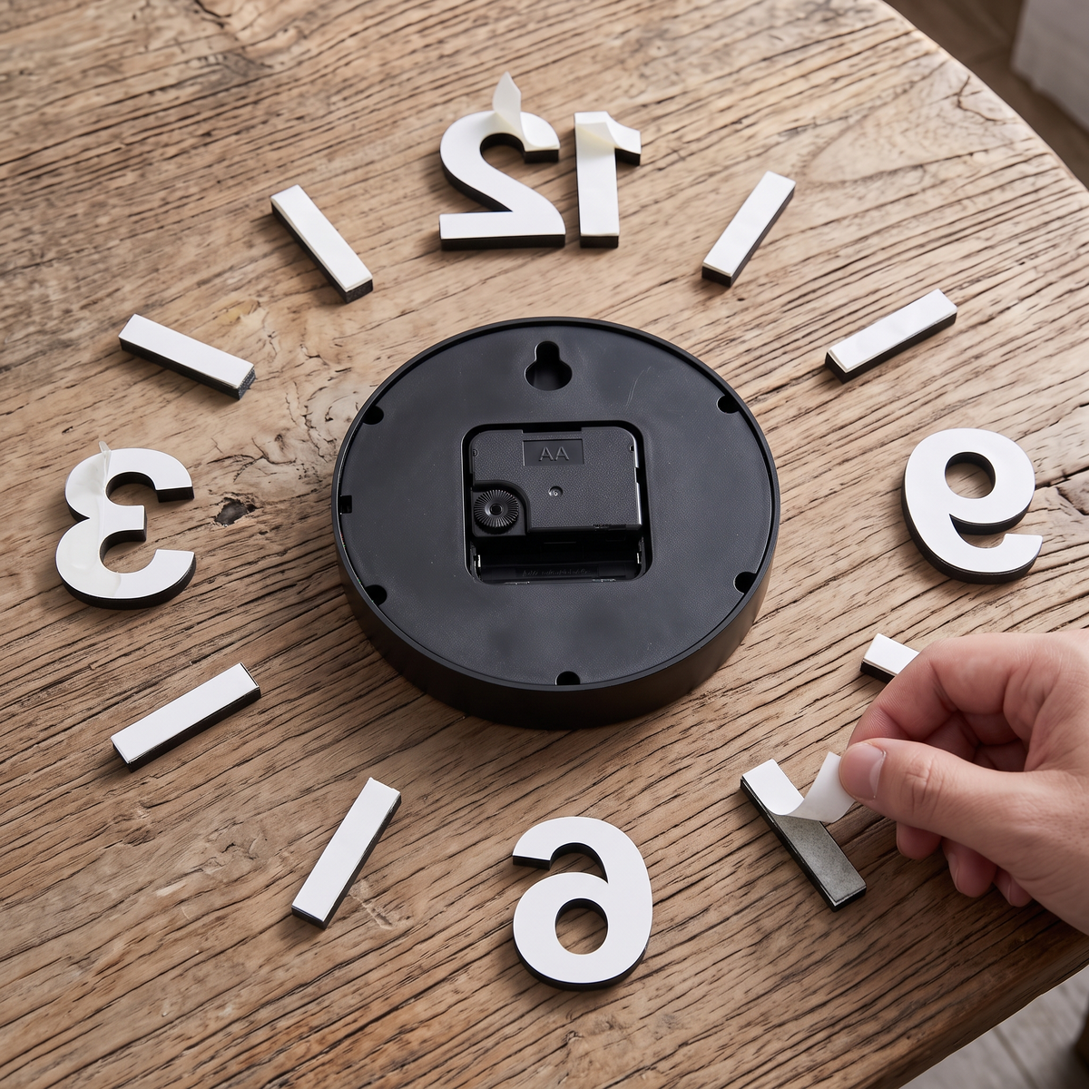 Modern Frameless 3D DIY Black Acrylic 60cm Wall Clock