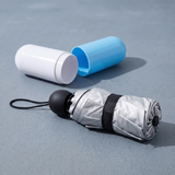 Capsule Shape Mini Folding Umbrella with Storage Case