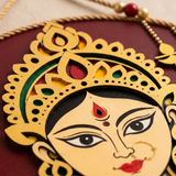 10Inch Auspicious Navratri Maa Durga Wooden Wall Plaque