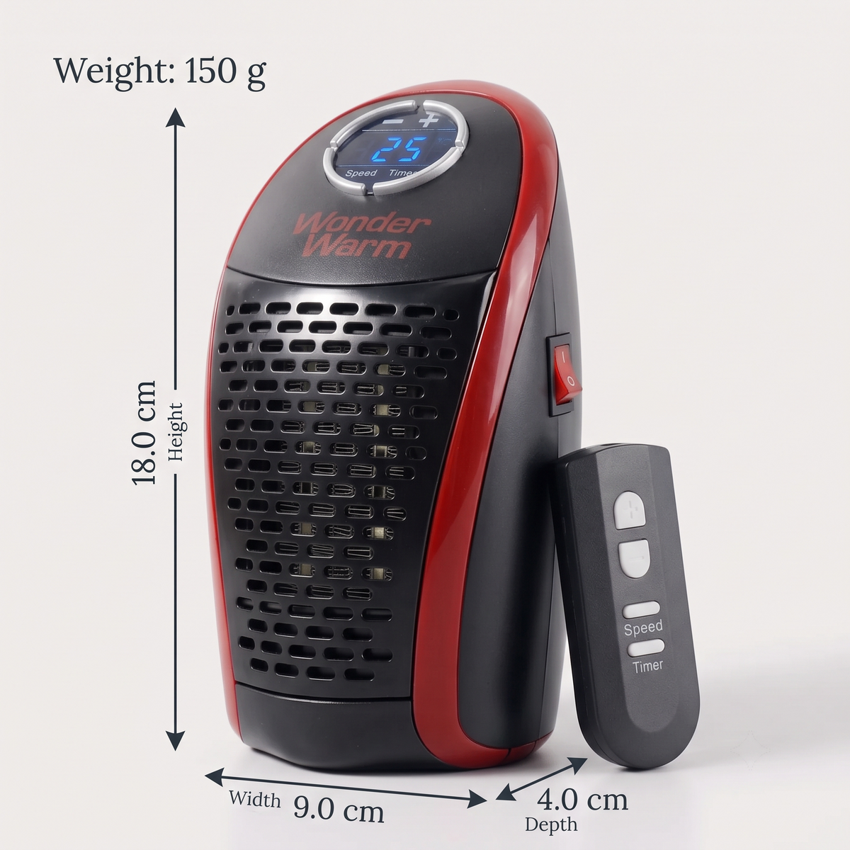 400W Wall Plug Room Heater