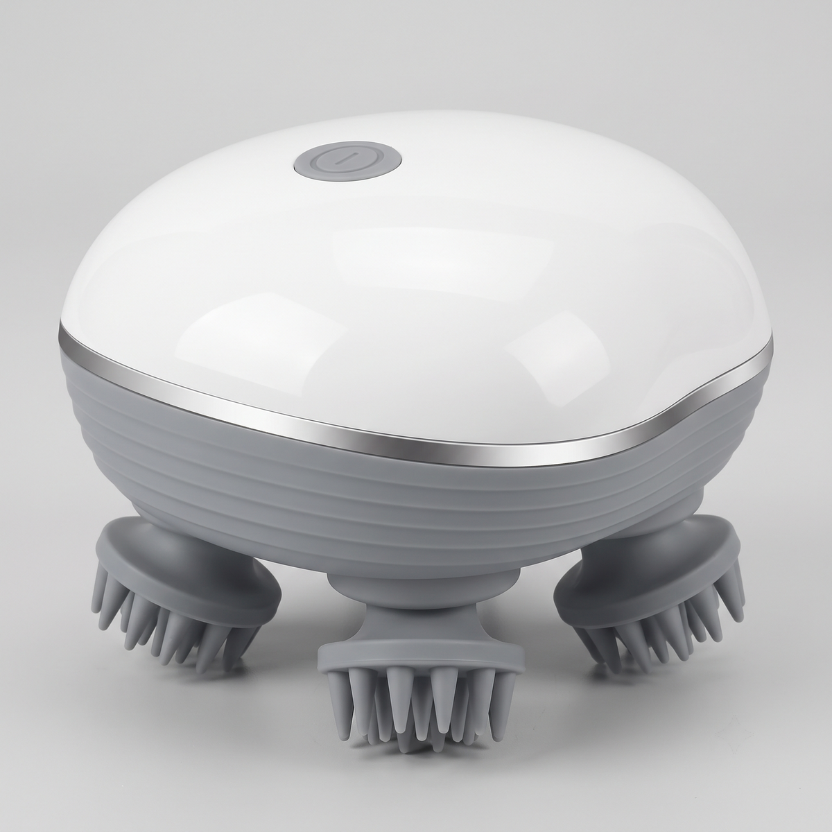 Electric Scalp Massager Brush with 4 Heads & 3 Modes