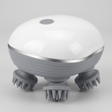 Electric Scalp Massager Brush with 4 Heads & 3 Modes
