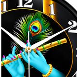 8-Inch Shree Krishna Plastic Wall Clock