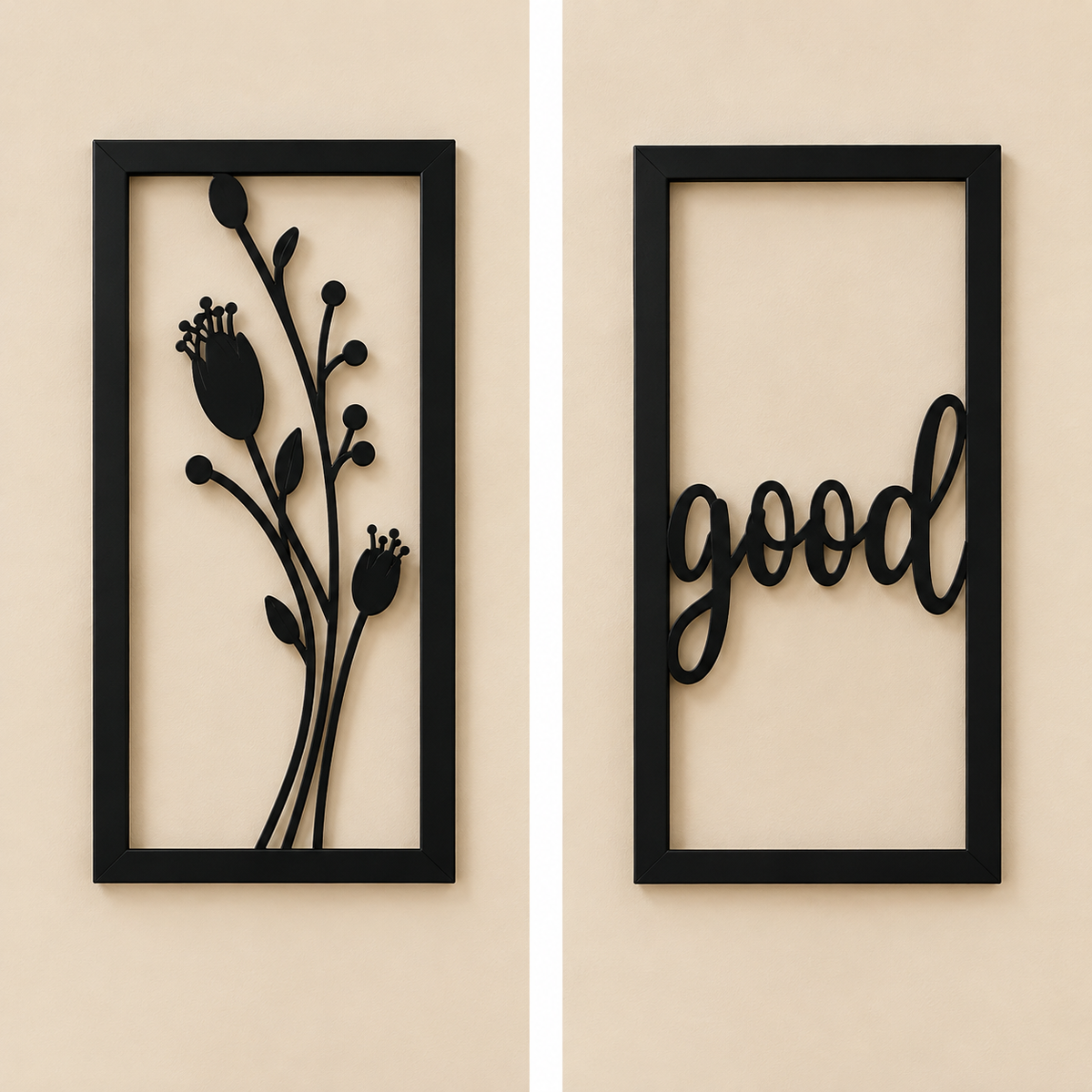 Modern MDF Wall Hanging Art Set (Pack of 6)