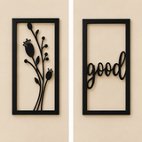Modern MDF Wall Hanging Art Set (Pack of 6)