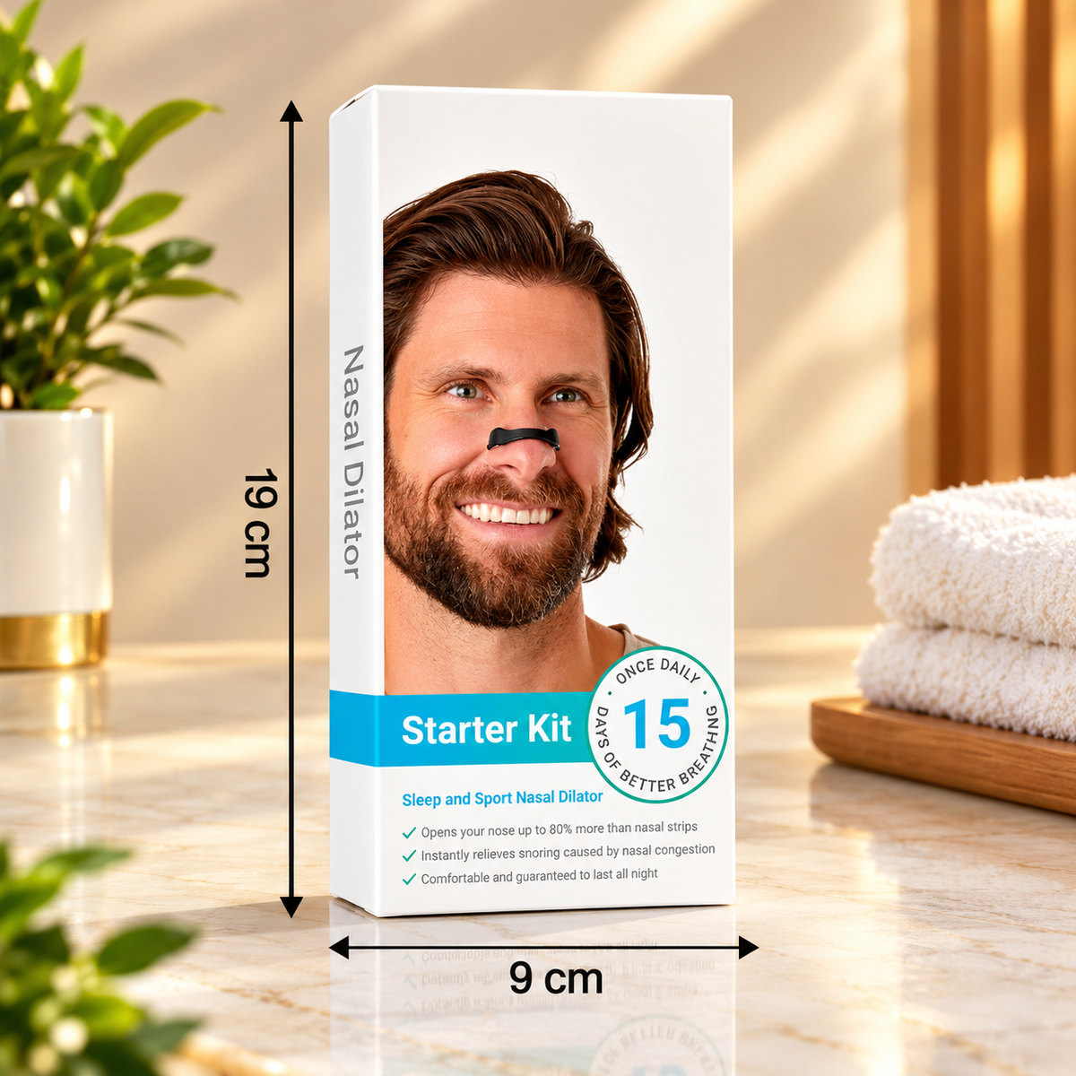 Reusable Snoring Aid Magnetic Nasal Dilator Starter Kit