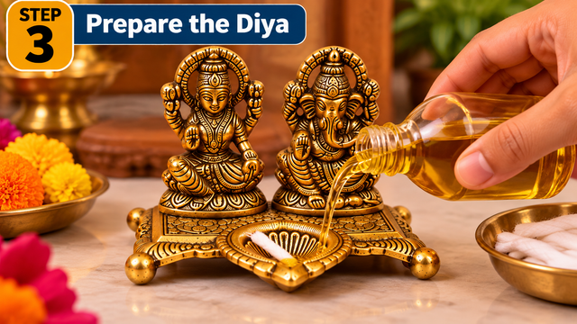 Step 3 - Step 3: Prepare the Diya