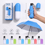 Capsule Shape Mini Folding Umbrella with Storage Case
