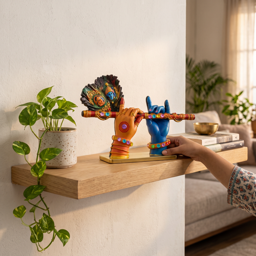 Living Room Floating Shelf Styling
