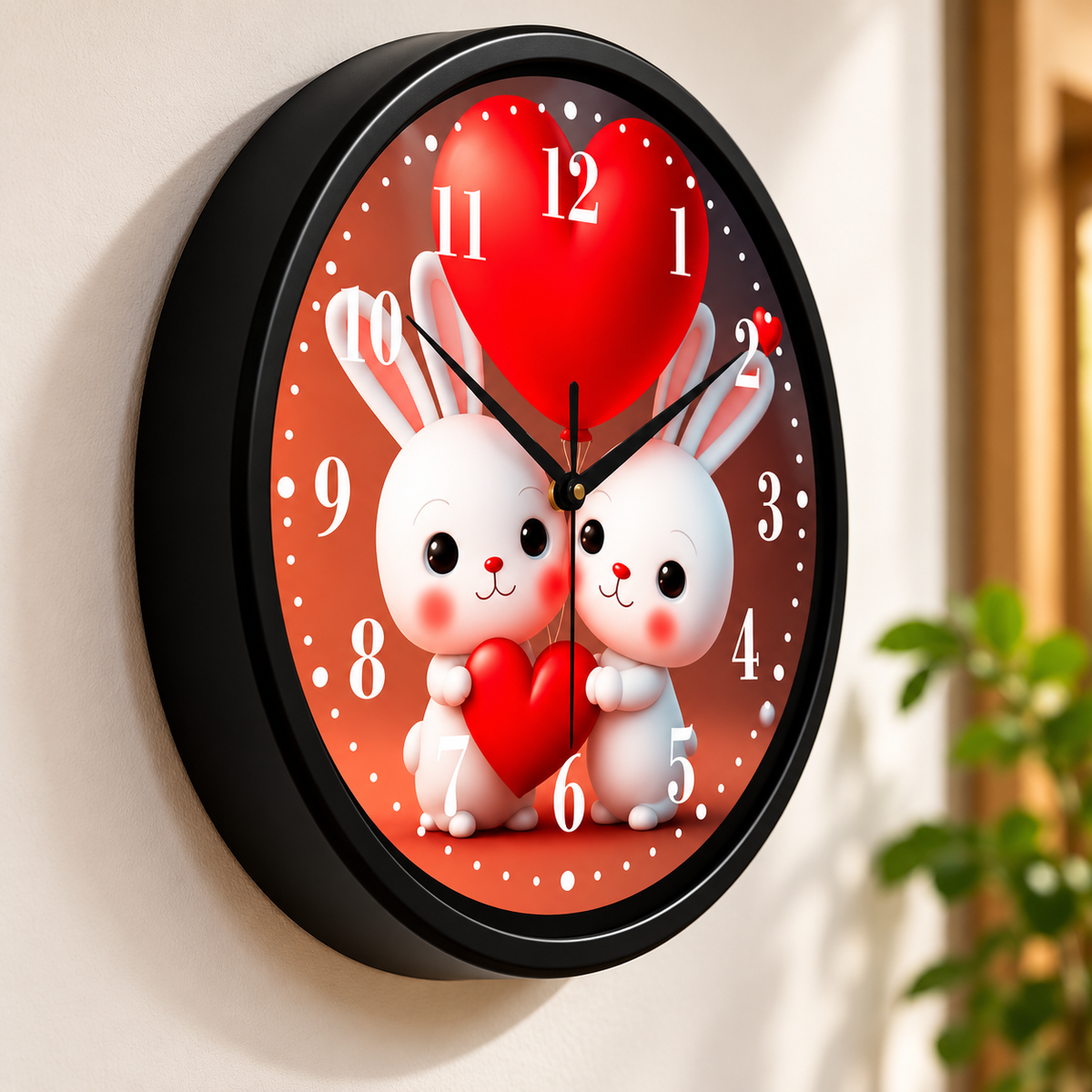 Cute Bunny Heart Analog 10