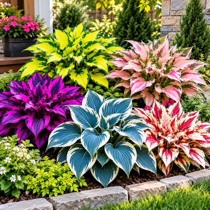 Multicolor Hosta Flower Seeds (50 Pack)