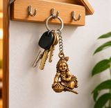 Bal Krishna Makhan Chor Antique Keychain