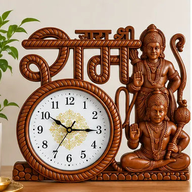 Hanuman Ji & Jai Shree Ram 25 cm Wall Clock