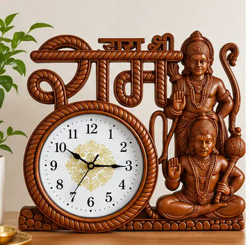 Hanuman Ji & Jai Shree Ram 25 cm Wall Clock