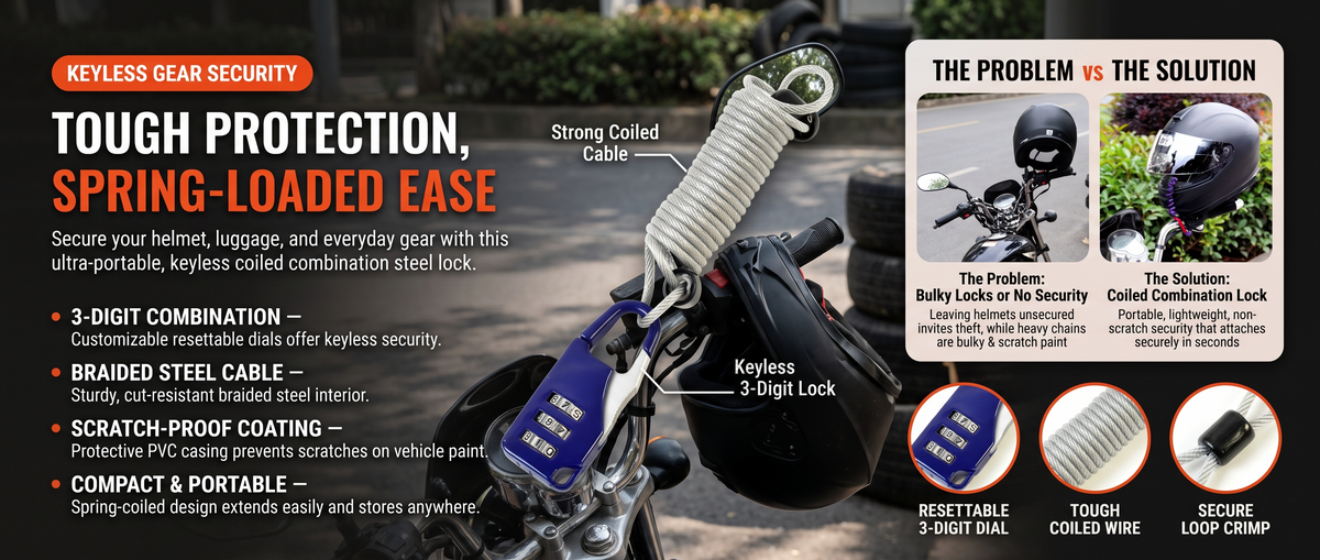 Anti-Theft 3-Digit Dial Padlock Overview