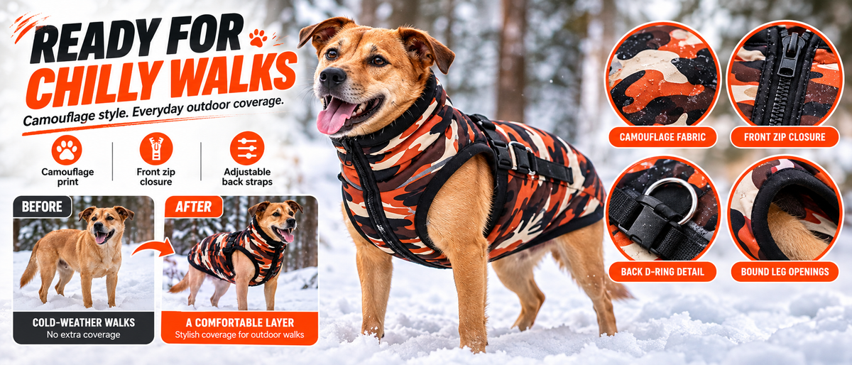 24Inch Waterproof Padded Winter Jacket for Large Dogs Overview