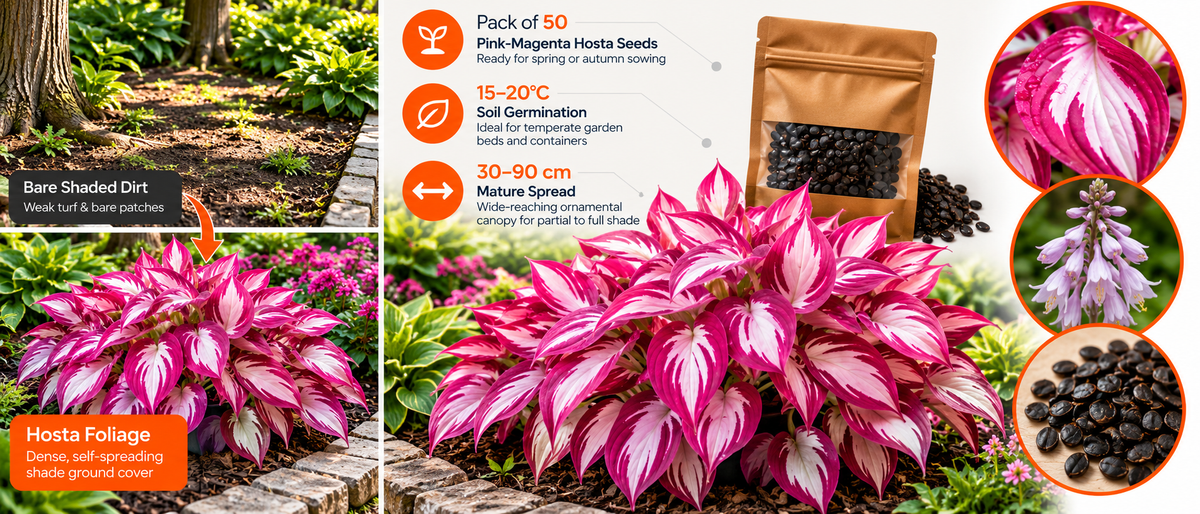 Multicolor Hosta Flower Seeds (50 Pack) Banner 16