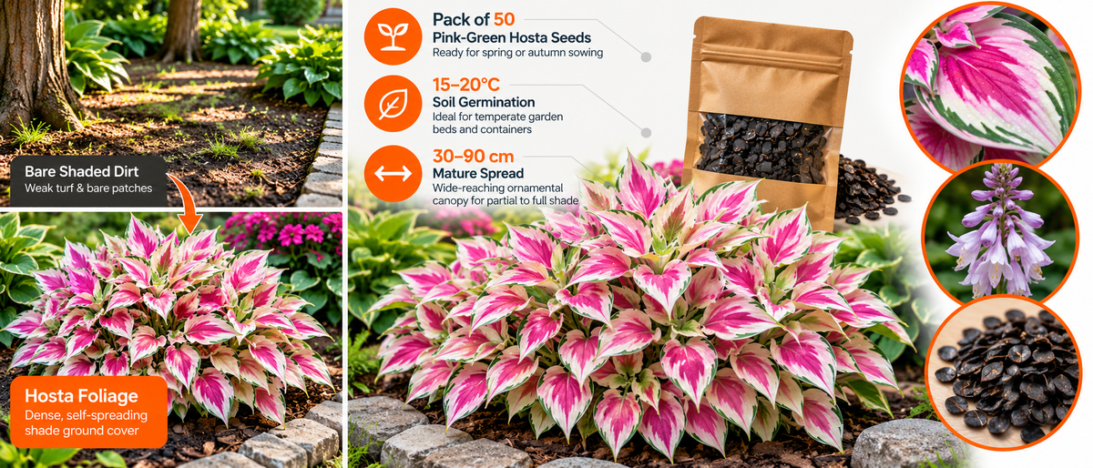 Multicolor Hosta Flower Seeds (50 Pack) Banner 19