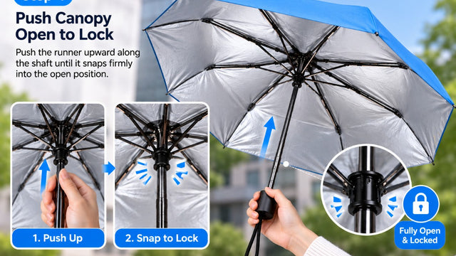 Step 4 - Step 4: Push Canopy Open to Lock