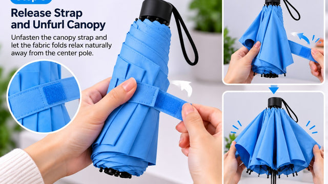 Step 3 - Step 3: Release Strap and Unfurl Canopy