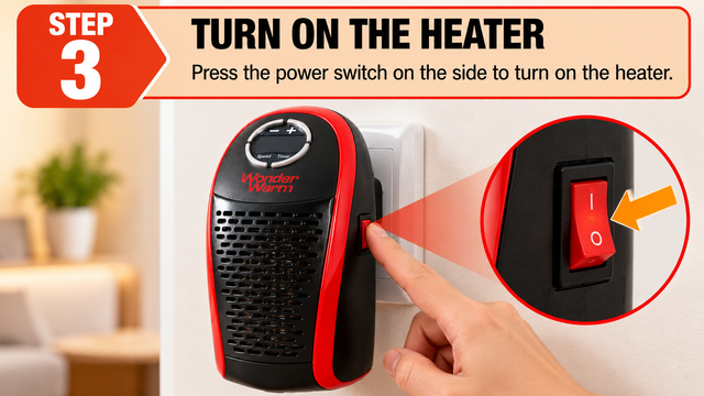 Step 3 - Step 3: Turn On the Heater