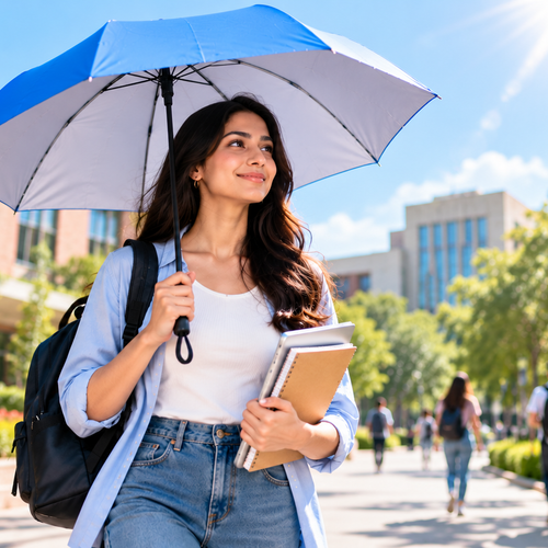 Midday Walking & Sun Exposure